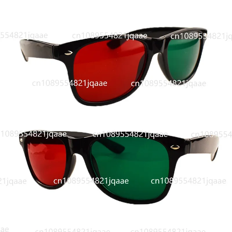 Red-green Glasses Frame Left-green-right-red Oblique Amblyopia Deinhibition Training Simultaneous Visual Fusion Stereopsis