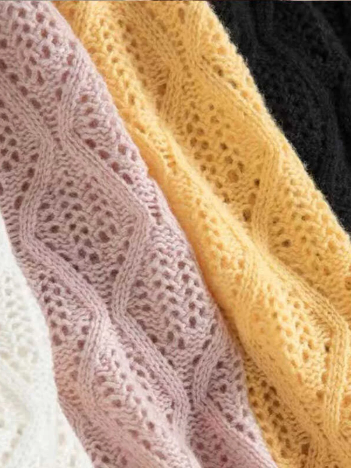 سترة نسائية محبوكة فاخرة من ماركة أوروبية، تصميم فضفاض بأكمام طويلة، أسلوب عملي، طول عادي، مناسبة لفصل الربيع #3