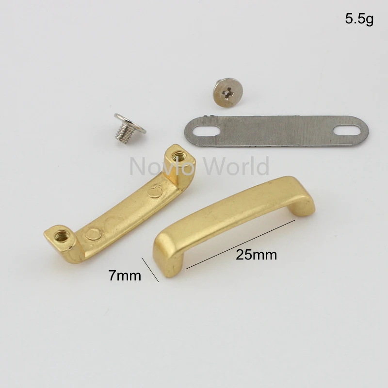 20-100pcs 20mm 25mm Satin Gold color wide arch bridge for purse,repair hardware clasp strapping DIY bags sewing