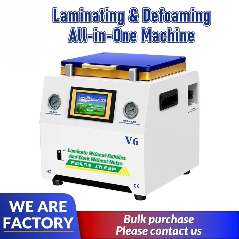 YYD Factory V6 Oca Laminating Defoaming All in One Machine LCD Bubble Remover Screen Equipment Mobile Phone Repair Tools for