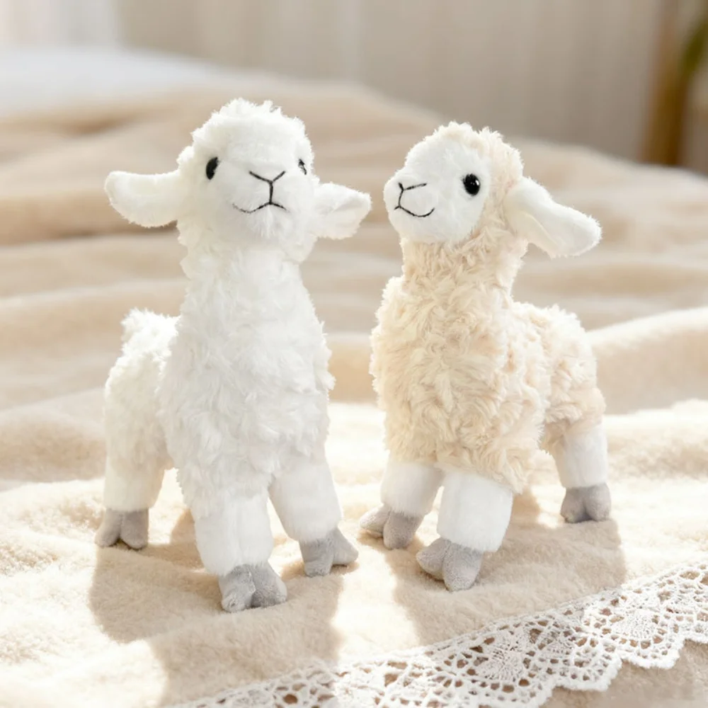 Levensechte Alpaca Knuffel Zachte Cartoon Lam Knuffels Pop Schattige Schapen Kussen Home Decor Verjaardagscadeautjes
