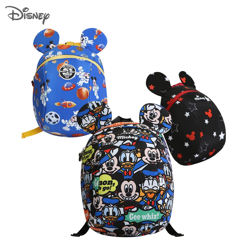 Disney-arneses de bebé con correas, mochila de felpa para caminar, bolsa antipérdida, equipo de actividad de seguridad, mochilas escolares para niños