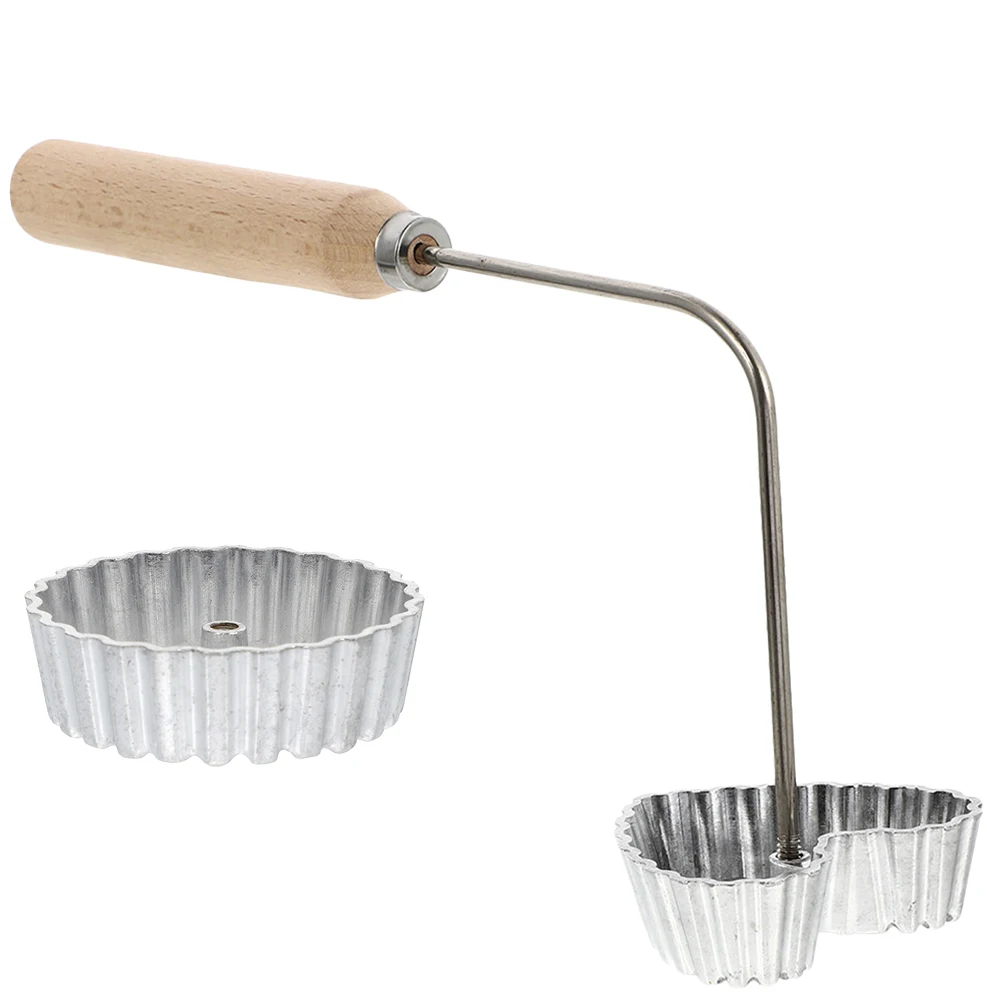 

1 Set Aluminum Fried Snack Mold With Handle For Diy Oil Dumplings Radish Cake Shrimp Cake Frying Molds Kitchen Cooking Utensil