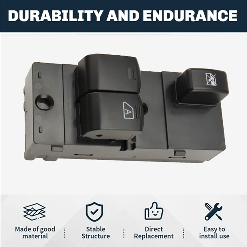 B04C-Interruttore alzacristallo elettrico anteriore destro per Nissan NV200 25401-JX00A 25401JX00A Pulsante di controllo regolatore vetro finestra