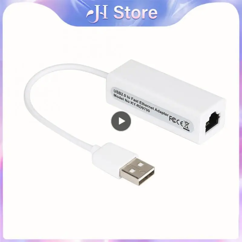 Adaptor Ethernet USB, kartu jaringan USB ke Ethernet RJ45 Lan untuk Windows 7/8/10/XP RD9700 kabel Ethernet USB