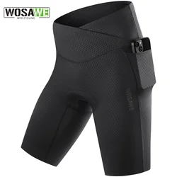 WOSAWE Women's Short Pants Clothing MTB Road Cycling Shorts Quick-Drying Breathable Women's 20D Gel Pad