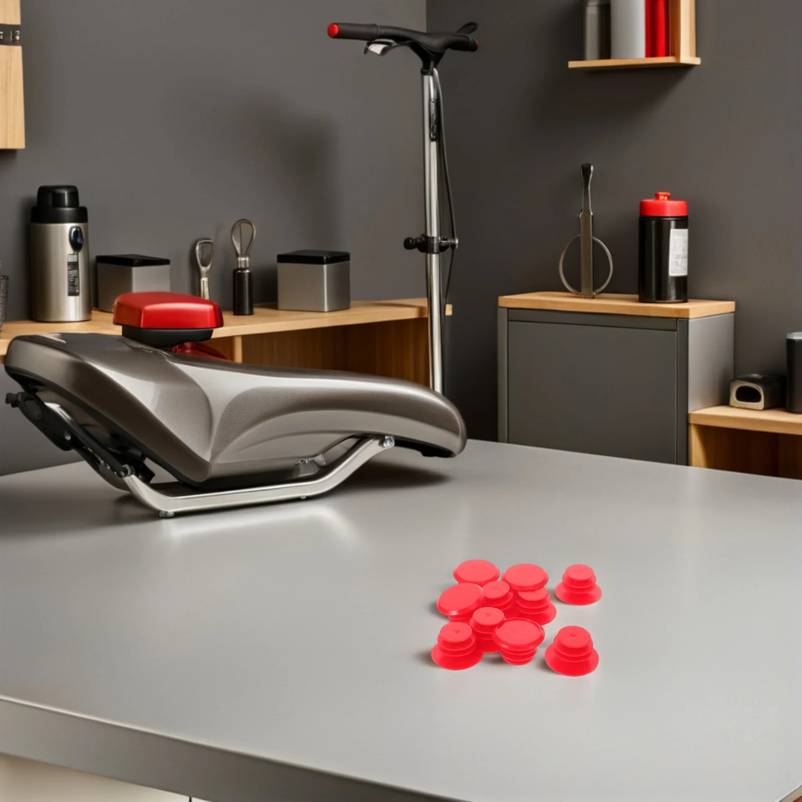 

40Pcs Cycling Handlebar End Caps Waterproof Bar End Plugs Secure Grip for Mountain and Road Bikes Red Bike Handle Grip Rubber