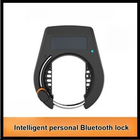 Personal Bluetooth Smart Horseshoe Lock Bicycle Lock Aluminum Alloy Shell Solar USB Charging Bicycle Lock
