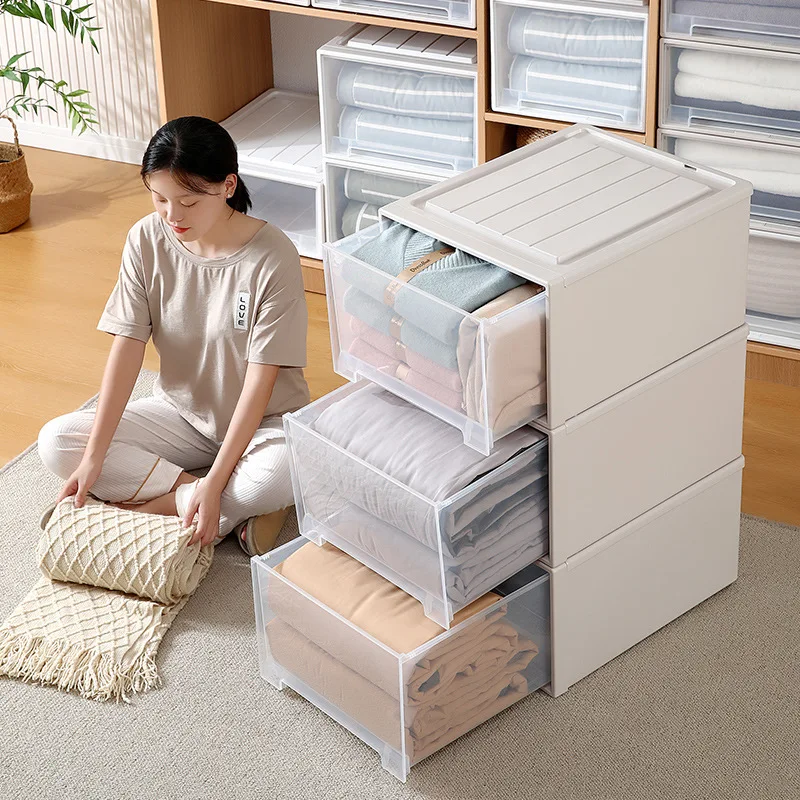 

1PCS Transparent Single-Layer Combiable Drawer Storage Box for Cosmetics Jewelry Underwear & Clothing Organiser