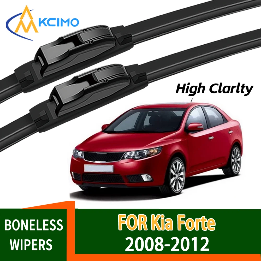 Para Kia Forte TD 2008-2012 2009 2010 2011 limpiaparabrisas delanteros deslizantes duraderos accesorios de limpiaparabrisas de coche