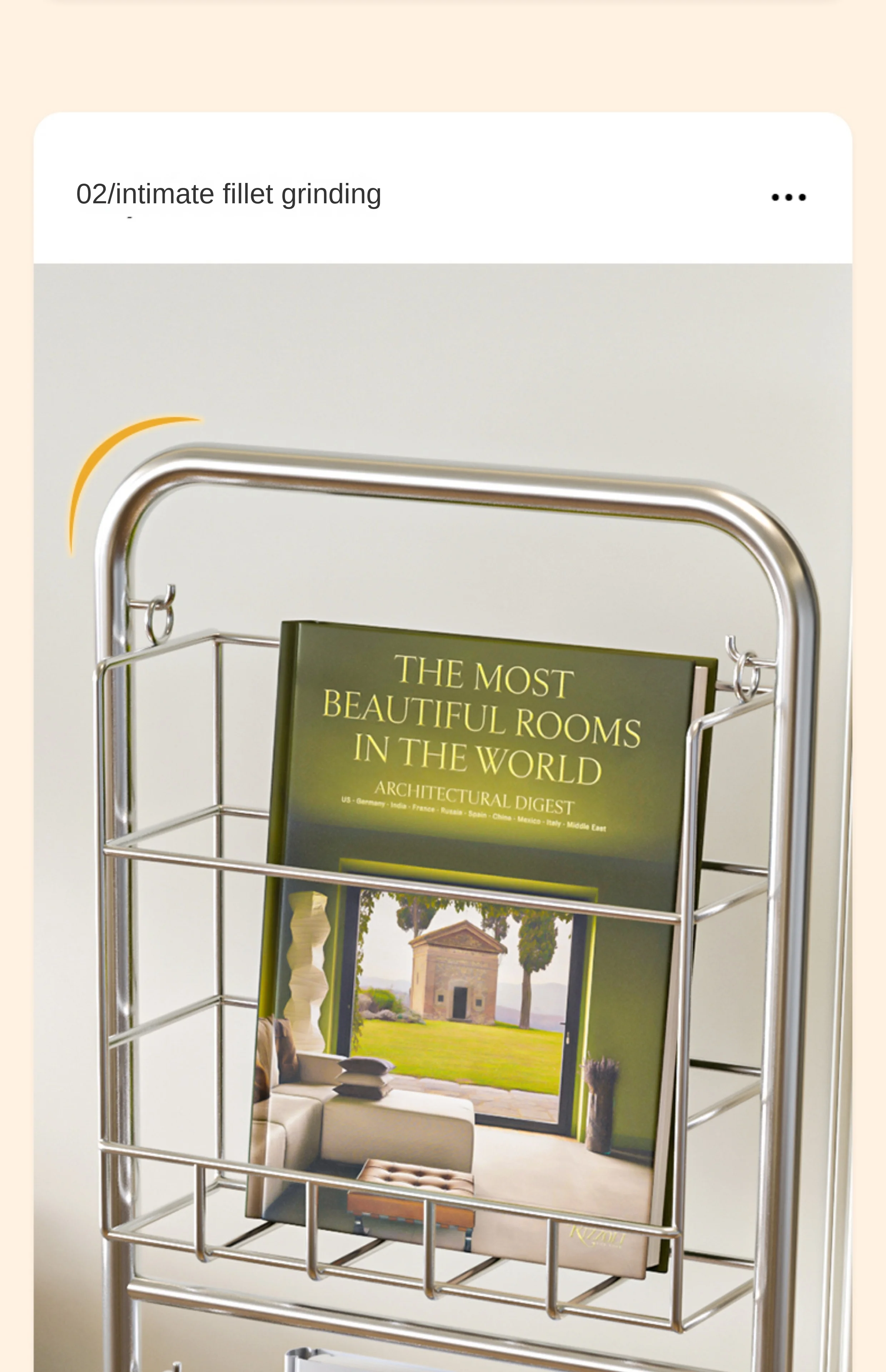 MOMO-Floor to Ceiling Iron Bookshelf, Antique Display Rack, Removable Storage Shelves, Small, Household, Magazine
