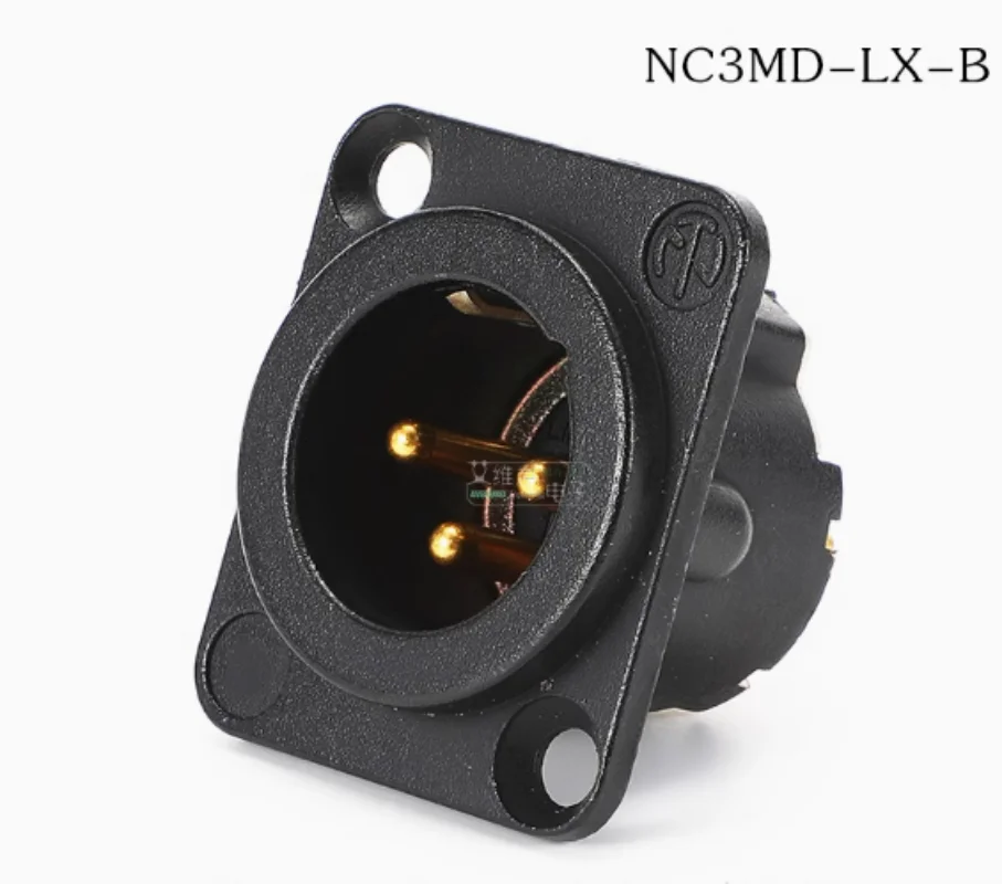 

5pcs Gold-plated three-core Canon NC3MD-LX-B balanced XLR base mother DLX system