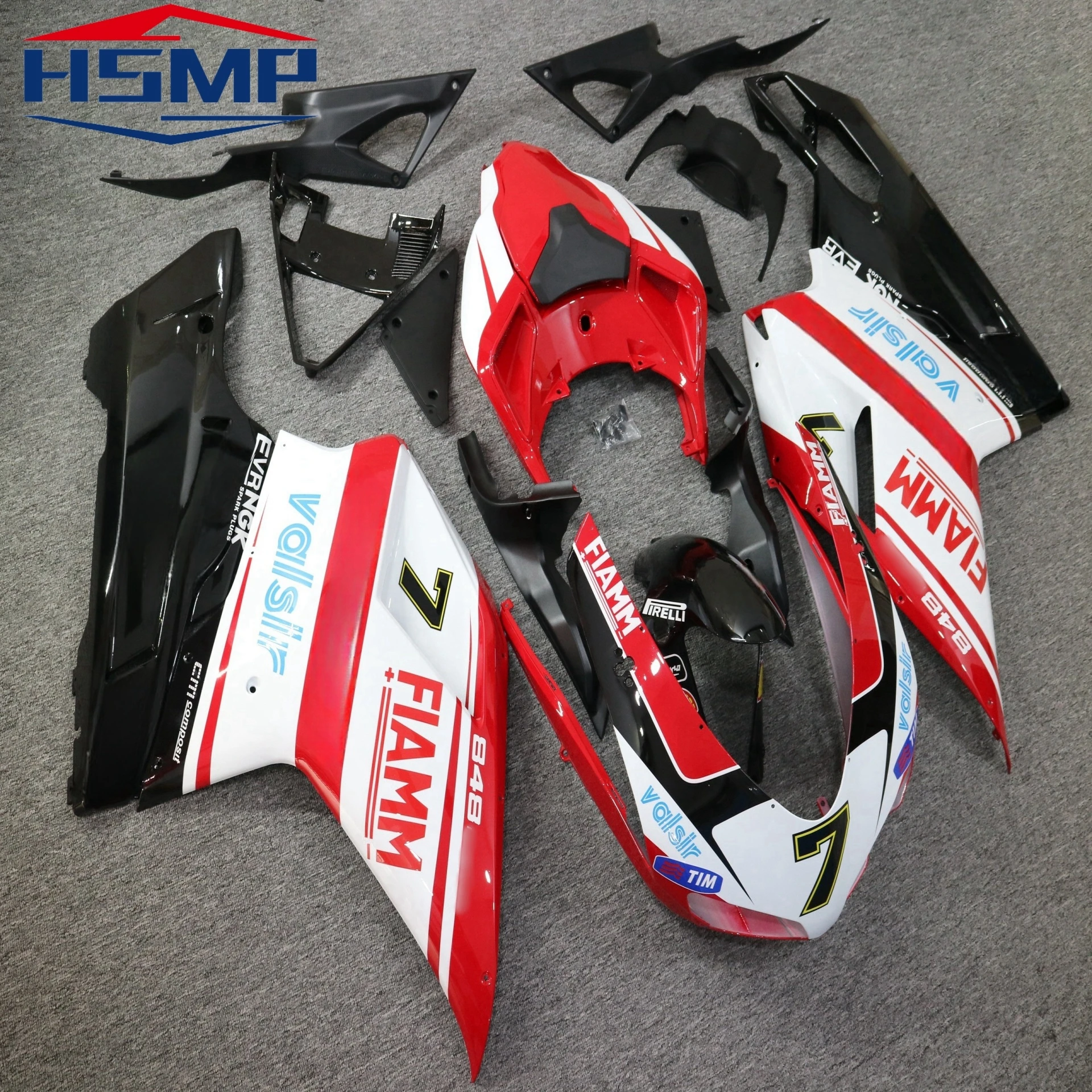 for Ducati 1198 1098 848 2007 2008 2009 motorcycle complete fairing ABS injection body high quality decoration kit