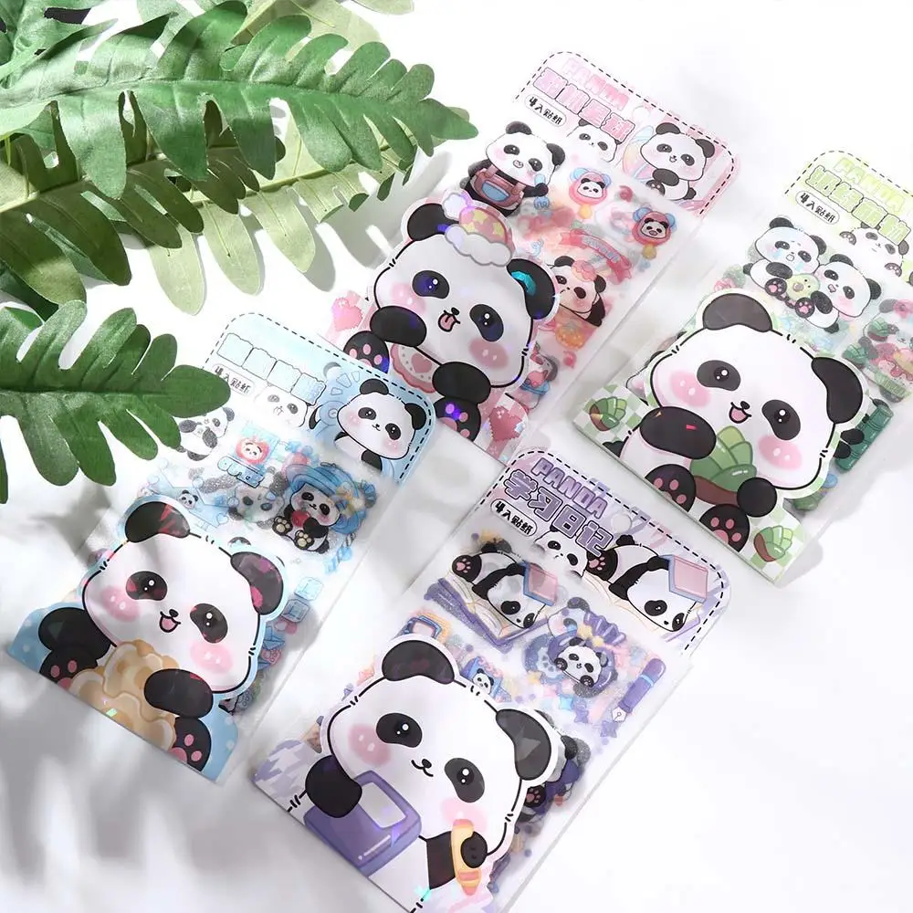 Cute Funny Kawaii Panda Stickers Fashion Paper Cartoon Panda Stickers DIY Creative Animal Decorative Stickers Hand Ledger