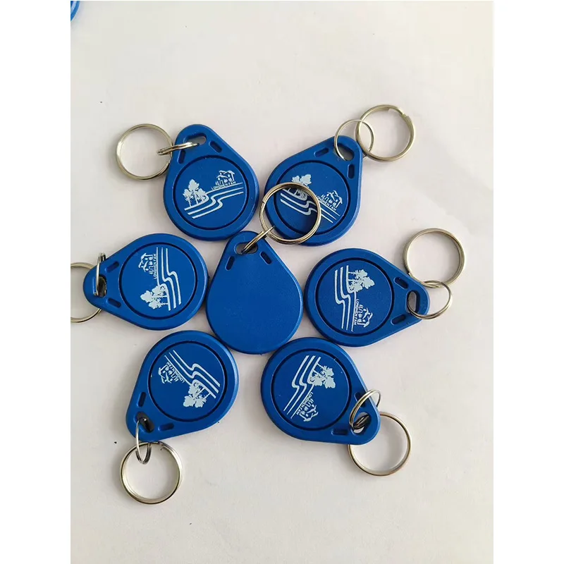 

500pcs Free shipping 13.56MHz nfc 215 chip colorful custom RFID ABS keyfob/RFID keychain tag