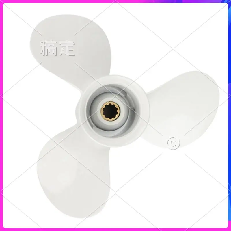 

НОВИНКА-1 шт. 664-45952-00-EL 9 7/8 X 14, алюминиевый подвесной гребной винт для лодки, белый алюминиевый сплав для Yamaha 20-30 л.с.