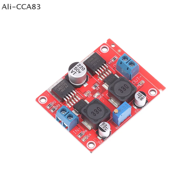 Adaptador de tensão automática DC-DC LM2577S para LM2596S Conversor automático de chip duplo Módulo Step Up/Down