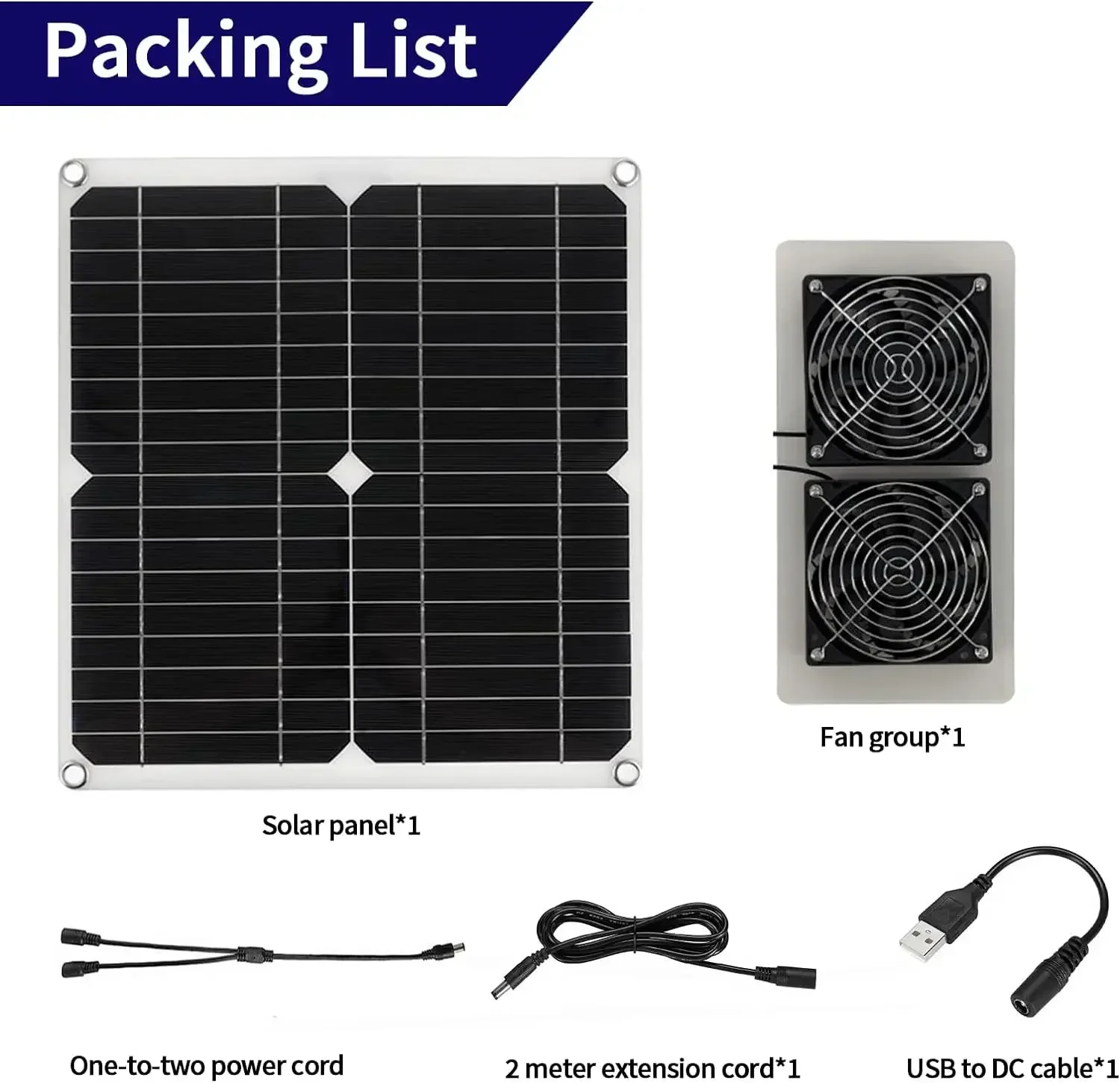 Solar Exhaust Fan Easy To Install, Pet House Kennel Chicken Coop Ventilation and Cooling Suitable For Greenhouse Exhaust