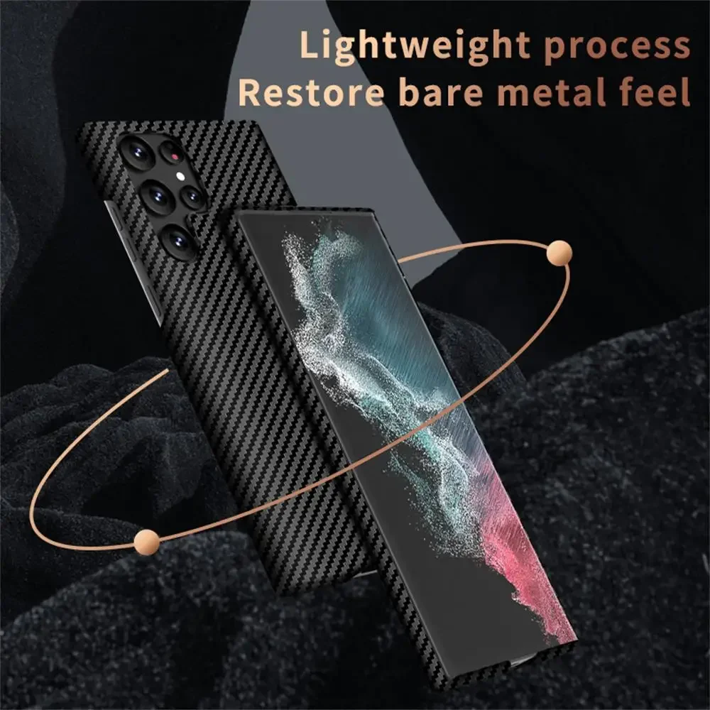 Ultra Slim Carbon Fiber Magnetic Case for Magsafe Samsung Galaxy S26 S25 S24 Ultra S23 S21 Plus S25+ S24+ Mac Safe Matte Cover