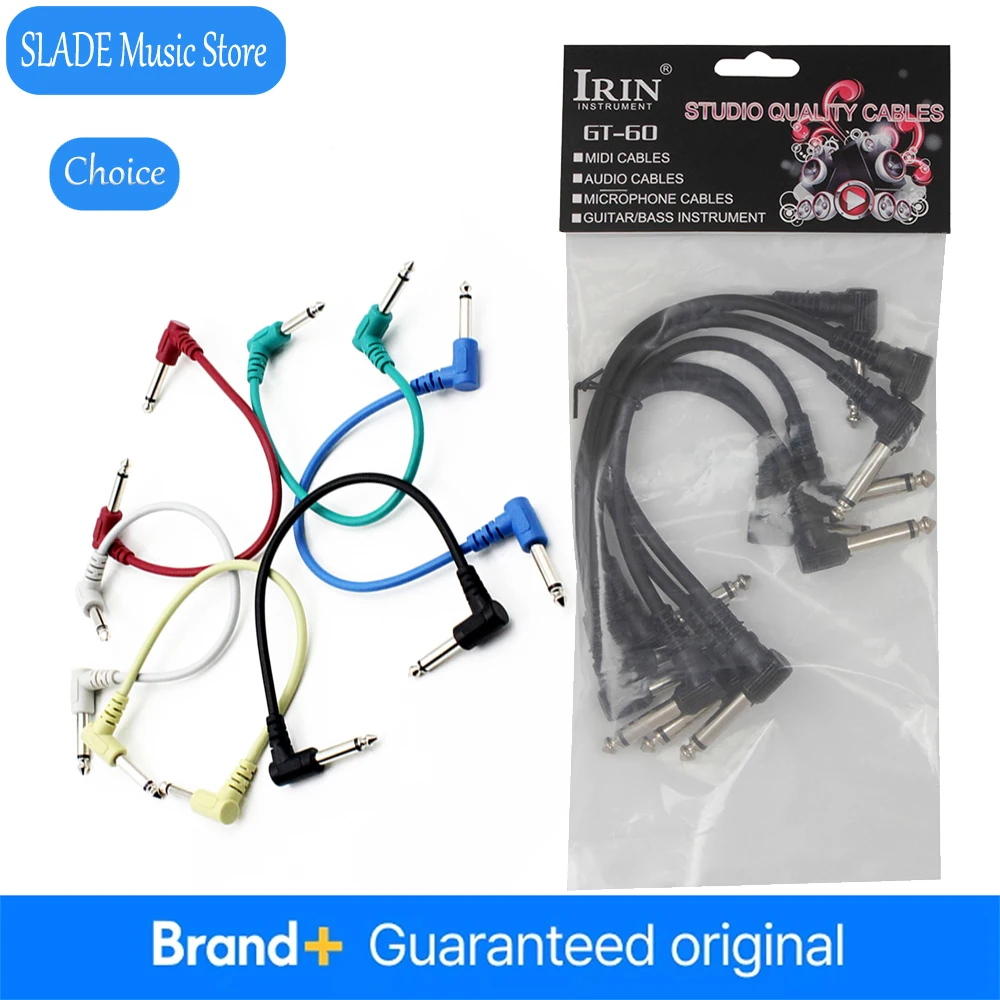 cabo-de-Audio-blindado-de-baixo-ruido-para-pedais-de-efeito-de-guitarra-eletrica-6-pecas-conectores-1-4-em-Angulo-reto-acessorio-para-guitarra