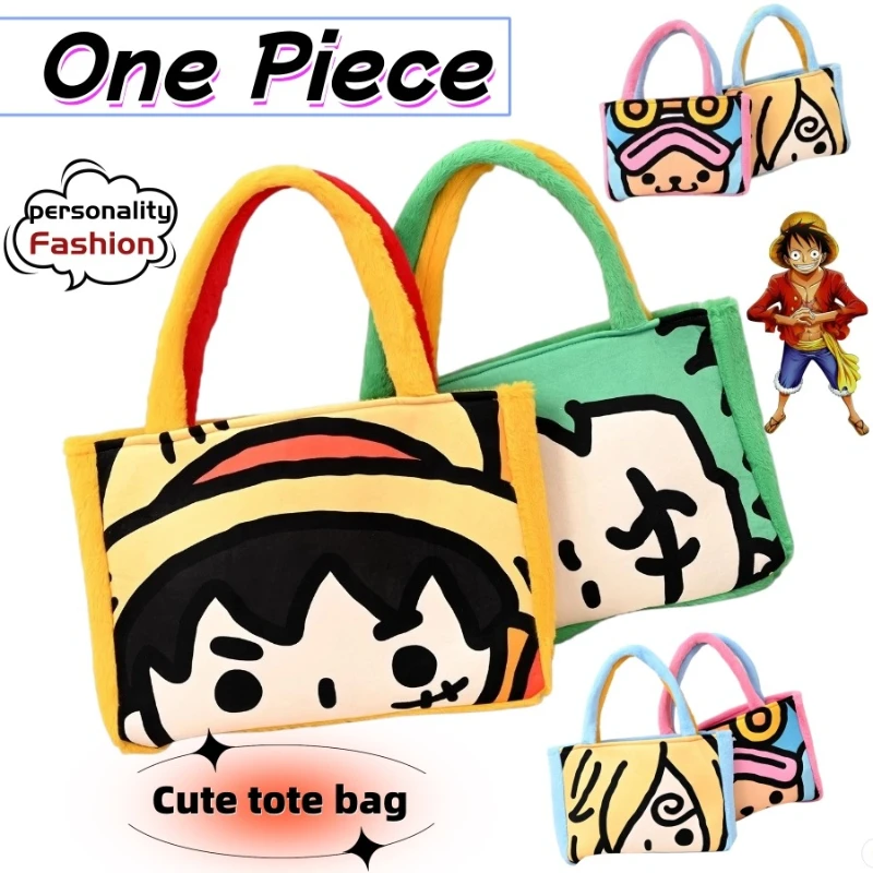 

One Piece Luffy Tote Bag Cute Fashionable Personalized Creative Kawaii Simple Durable Handbag Birthday Gift for Friends