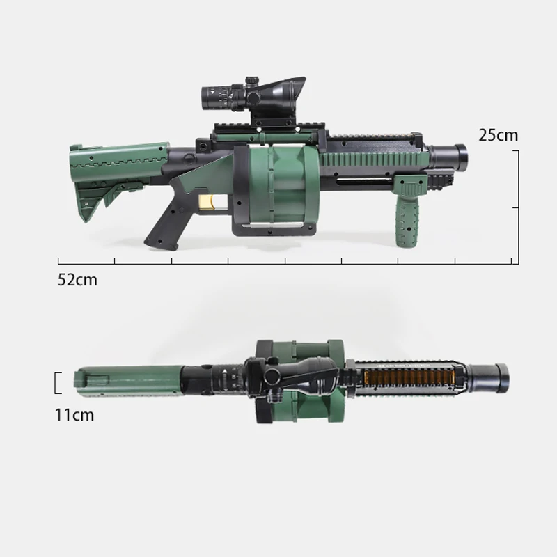 AK UNCLEElectric M23 젤 볼 장난감 총 자동 연속 발사 어린이 선물 장난감 총 모델
