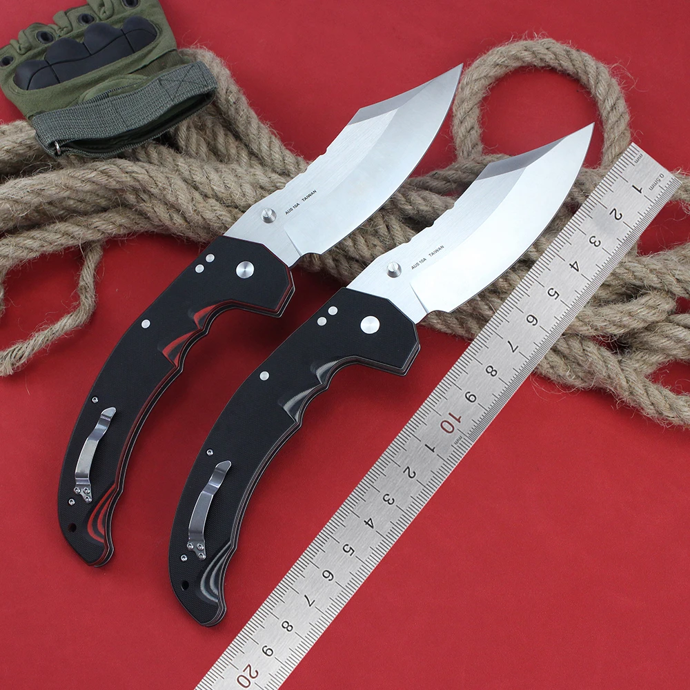 Cold New Outdoor Folding Knife 2024 MAYHEM AUS10A Steel Blade Military Tactical Survival Hunting Large Knives EDC Multi Tools