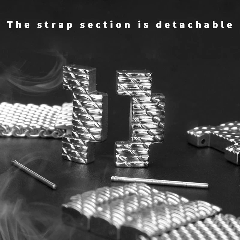 Solidna bransoletka ze stali nierdzewnej + Milan dla Citizen Breitling A-rmani 22MM 23MM męskie paski do zegarków opaska z zapięciem motylkowym