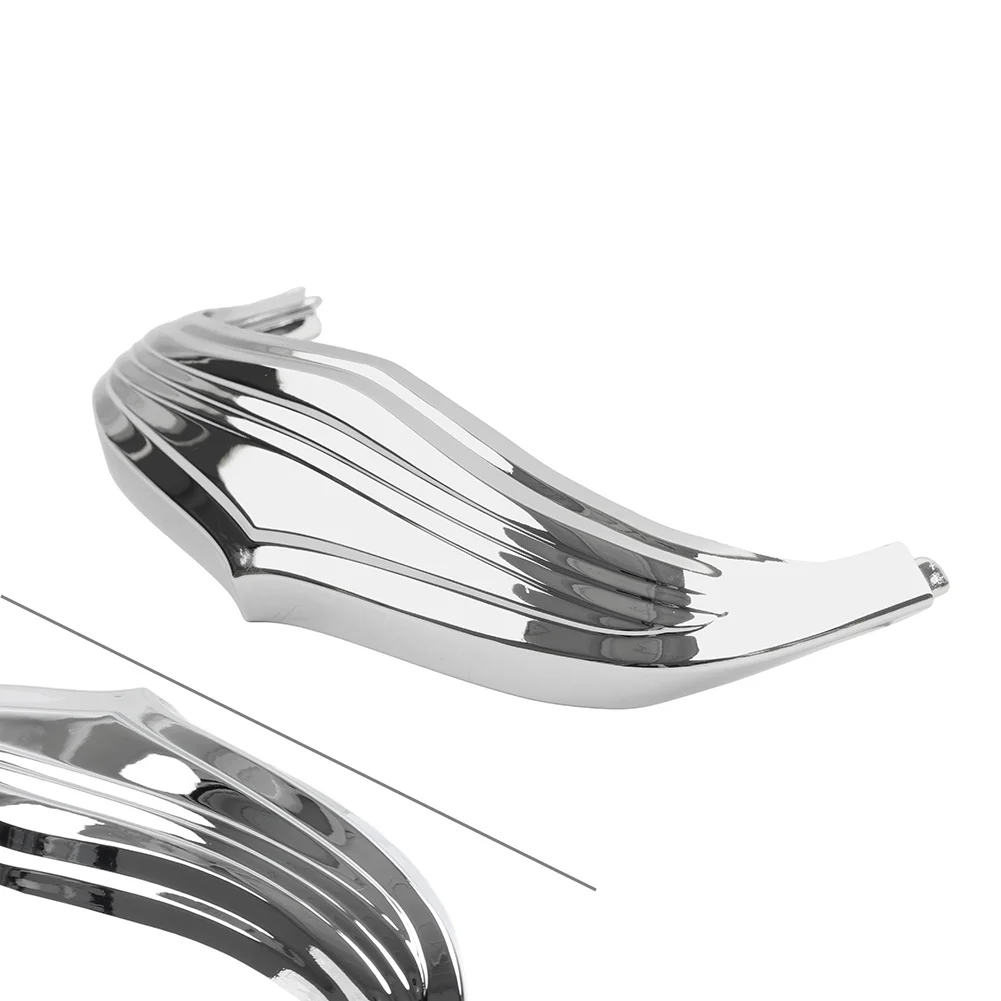 Chrome Motor Front Mudguard Tip Trim Decorative Cover ABS For Harley Softail Deluxe FLSTN 2012-2015