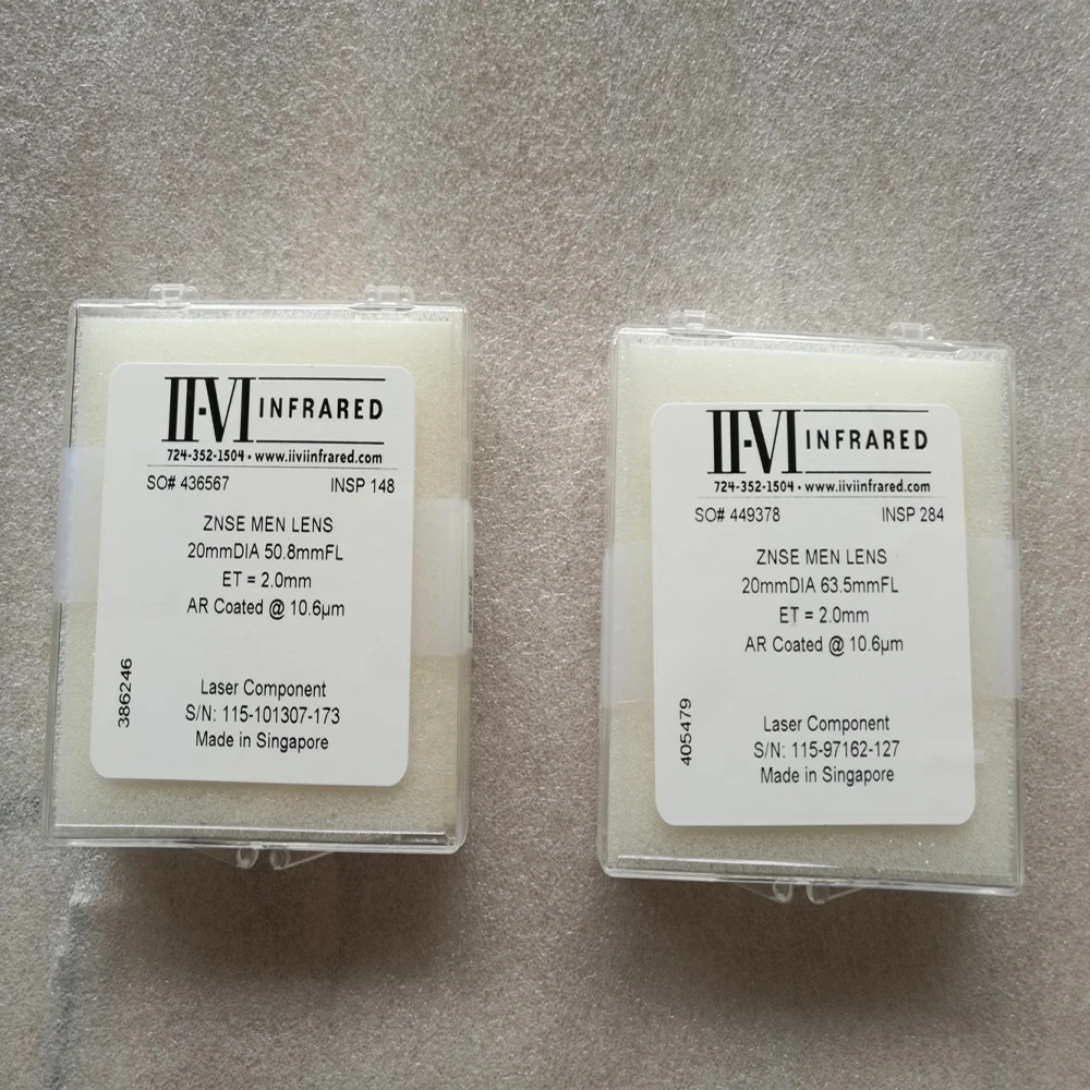 TLF fabriqué à Singapour II VI lentille de mise au point Co2 diamètre 25 mm