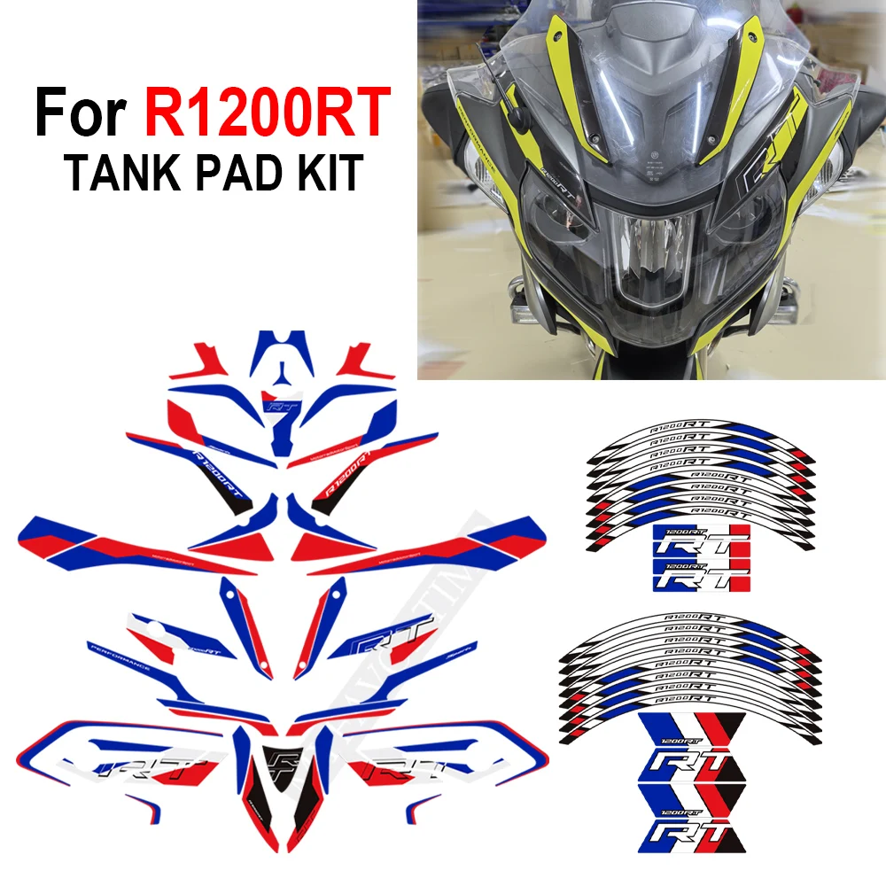 

For BMW R1200RT R 1200 RT Motorcycle Protector Tank Knee Pad Grips Gas Fuel Oil Stickers Decals