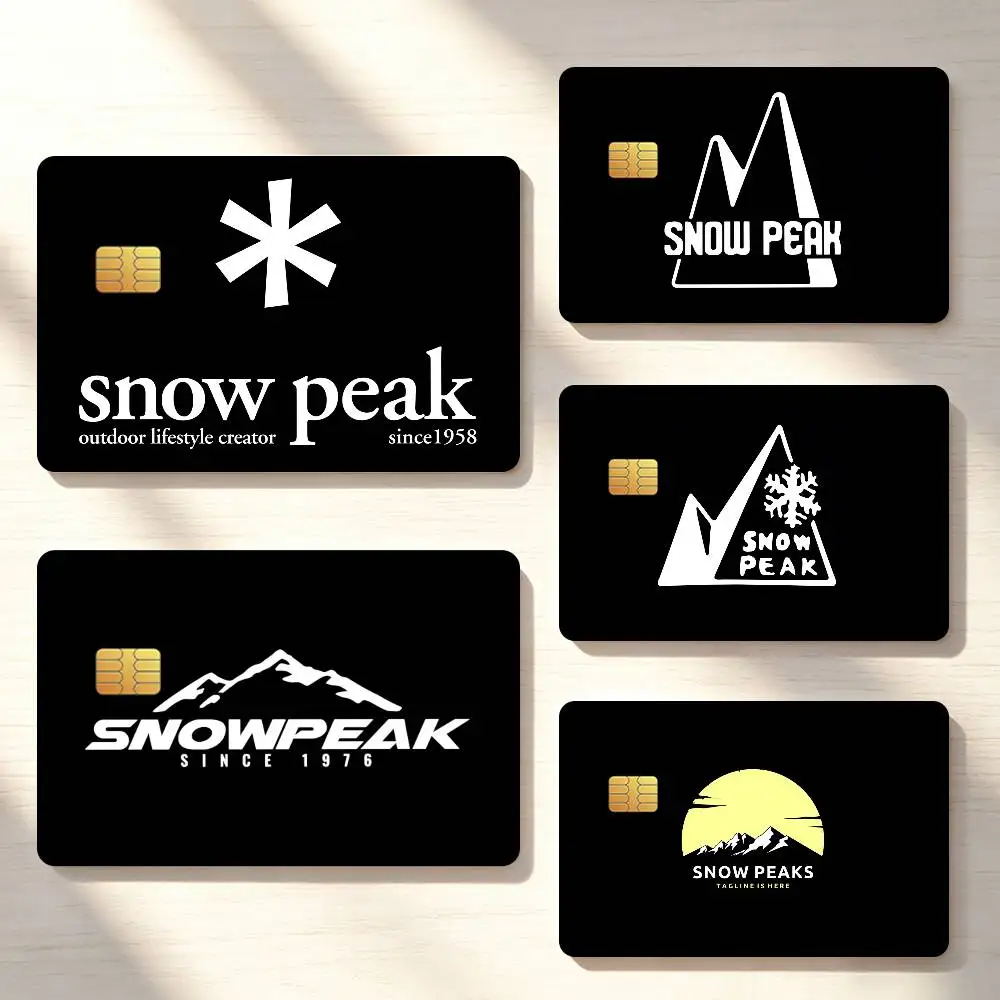 Fashion S-Snow-Logo P-Peak-S Credit Card Skin Stickers For Bank Bus Metro Cards Waterproof Anti-Scratch Gift 4PCS