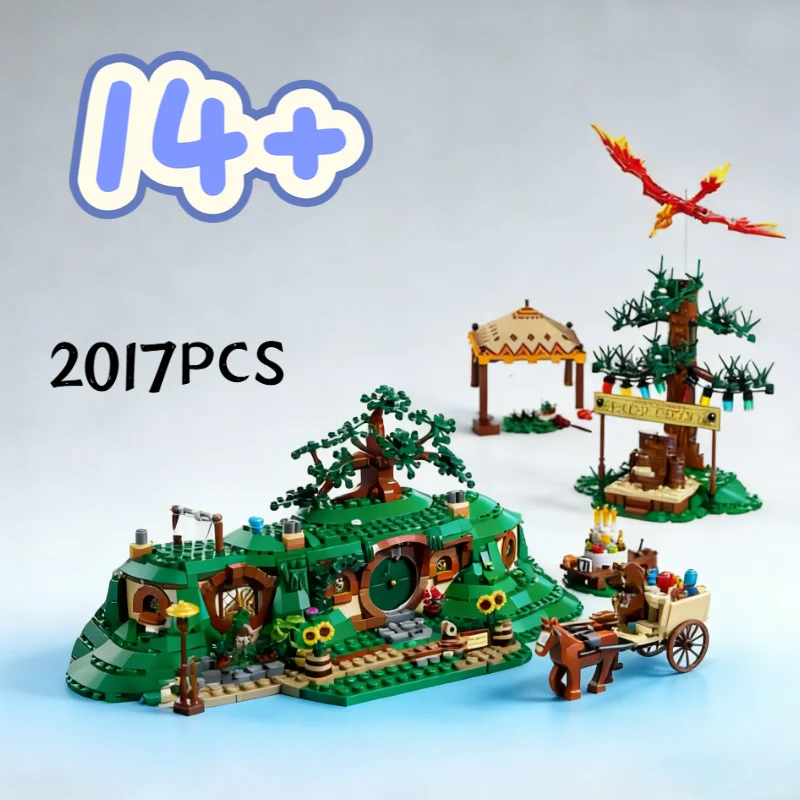 

2026 New 2017pcs The Shire Modular Castle Model Building Blocks The Rings Moc 10354 DIY Creative Assembly Bricks Toys Kids Gifts