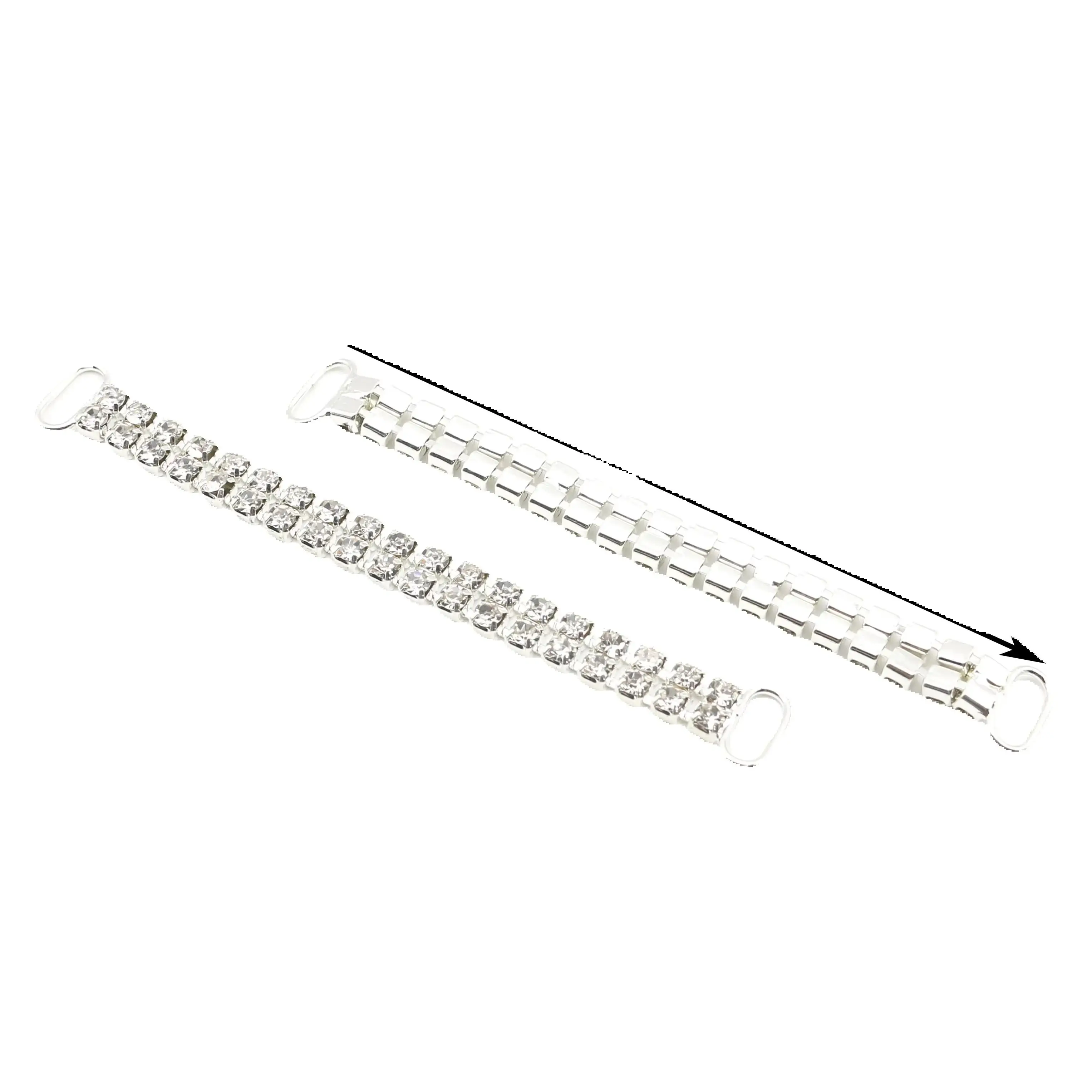 4Pcs95MM Rhinestone Crystal Chain DIY Swimsuit Clothing Decoration Bracelet Headband Accessories