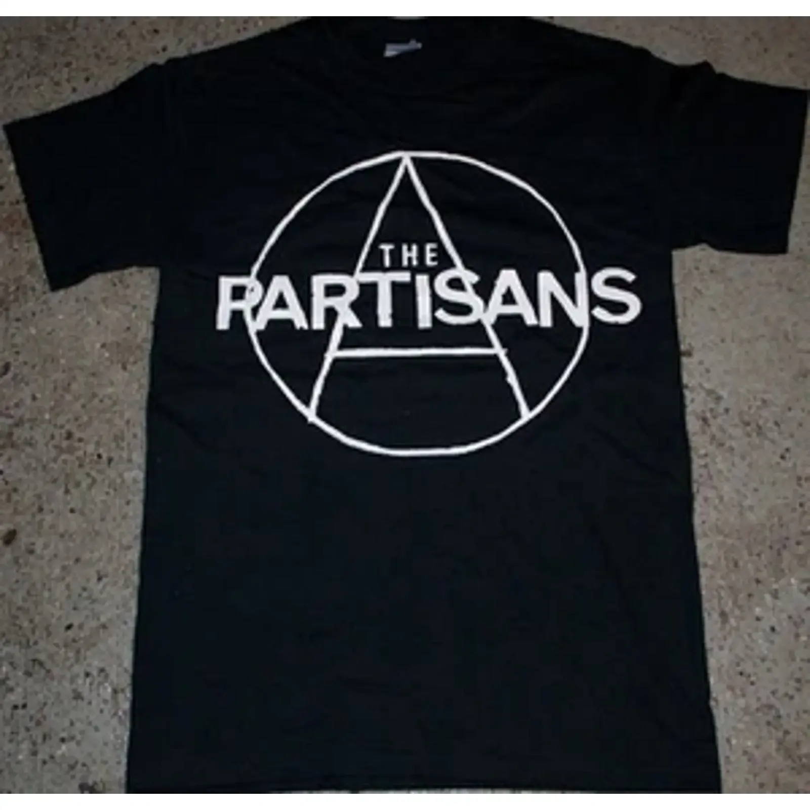 Partisans 'logo' T shirt punk oi kbd discharge blitz rejects stiff vintage Washed Stretched Comfortable Versatile streetwear