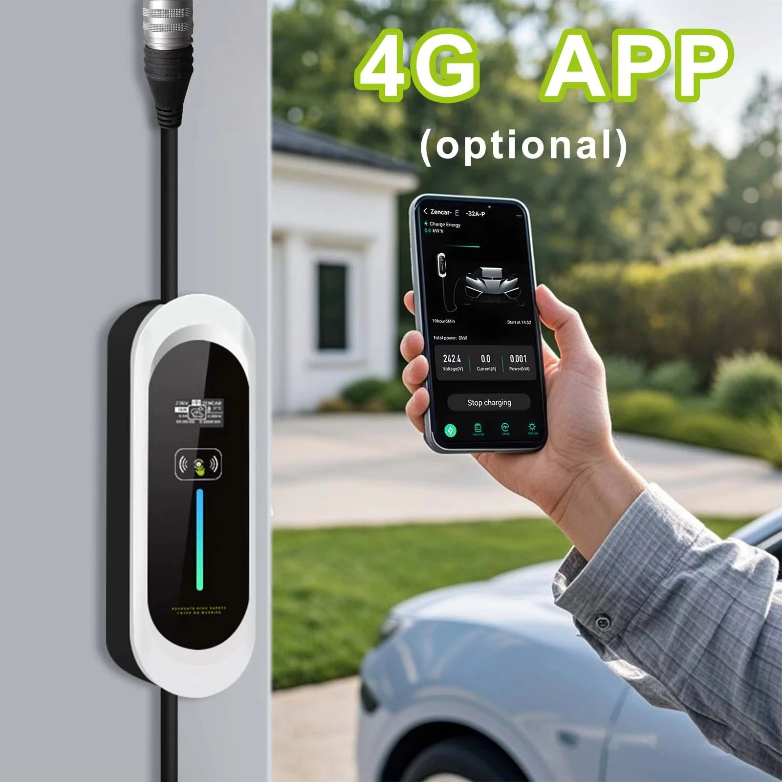 Przenośna ładowarka EV klasy 2 – J1772 Evse 32A Level 2 Charger recenzja i cena