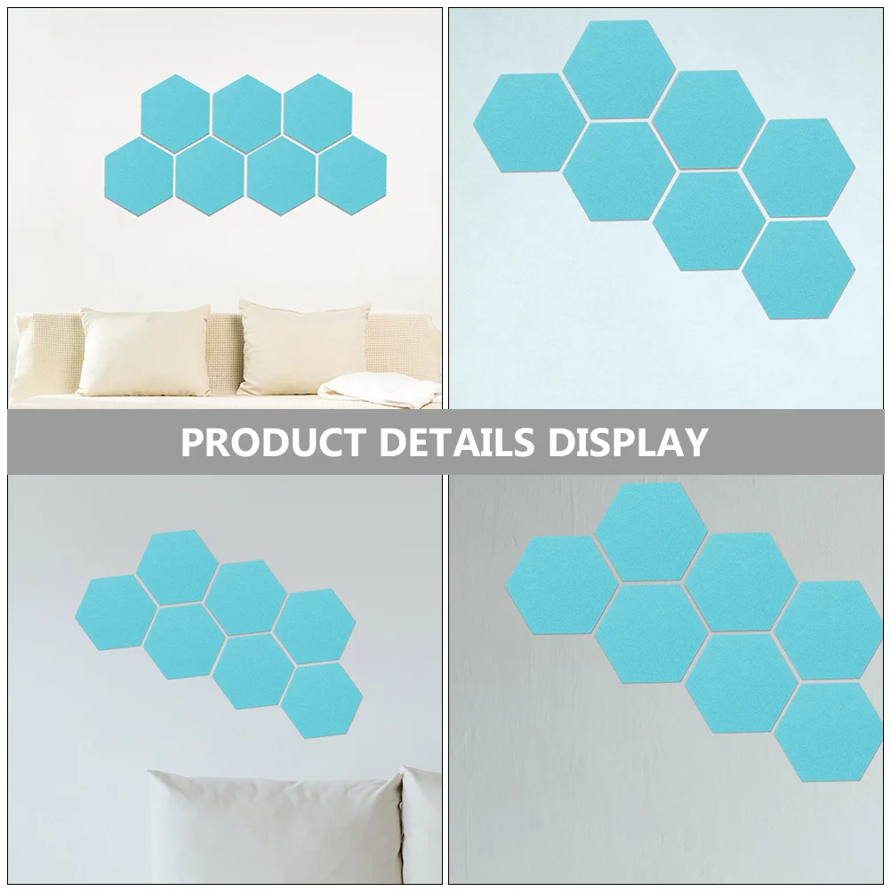 

10Pcs Decorative Soundproof Felt Bulletin Boards Announcement Reminder Message Boards Memo Notice Board for Office Home