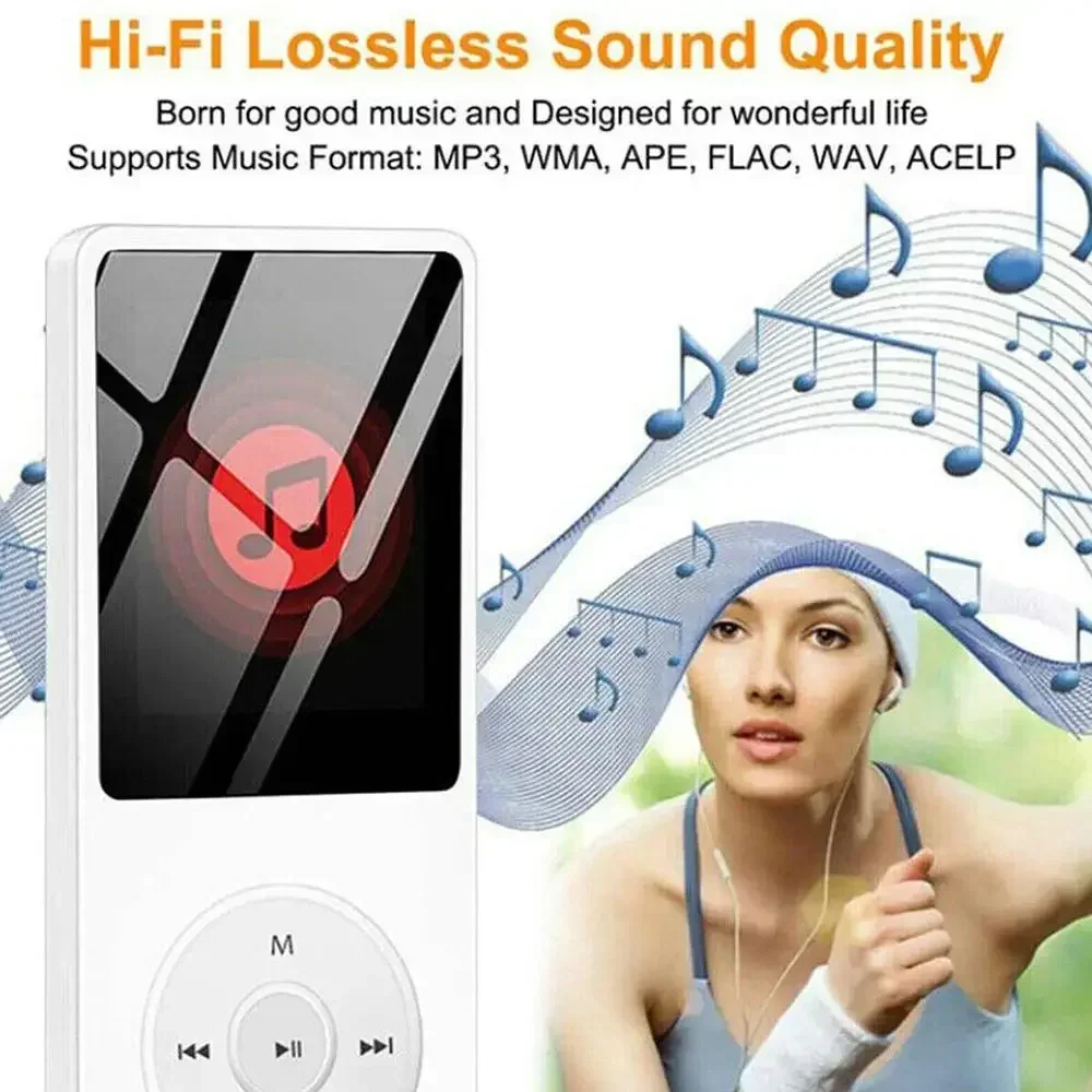 

MP4/MP3 Player Student Walkman E-book Player Recorder Playback MP4 Playback Audio Audio Music Fo V3R8 Bluetooth Portable MP3/MP4