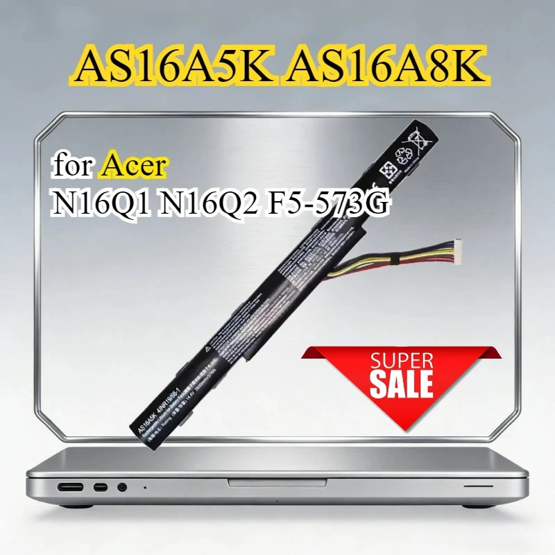 

AS16A5K AS16A8K Laptop Battery for Acer N16Q1 N16Q2 F5-573G