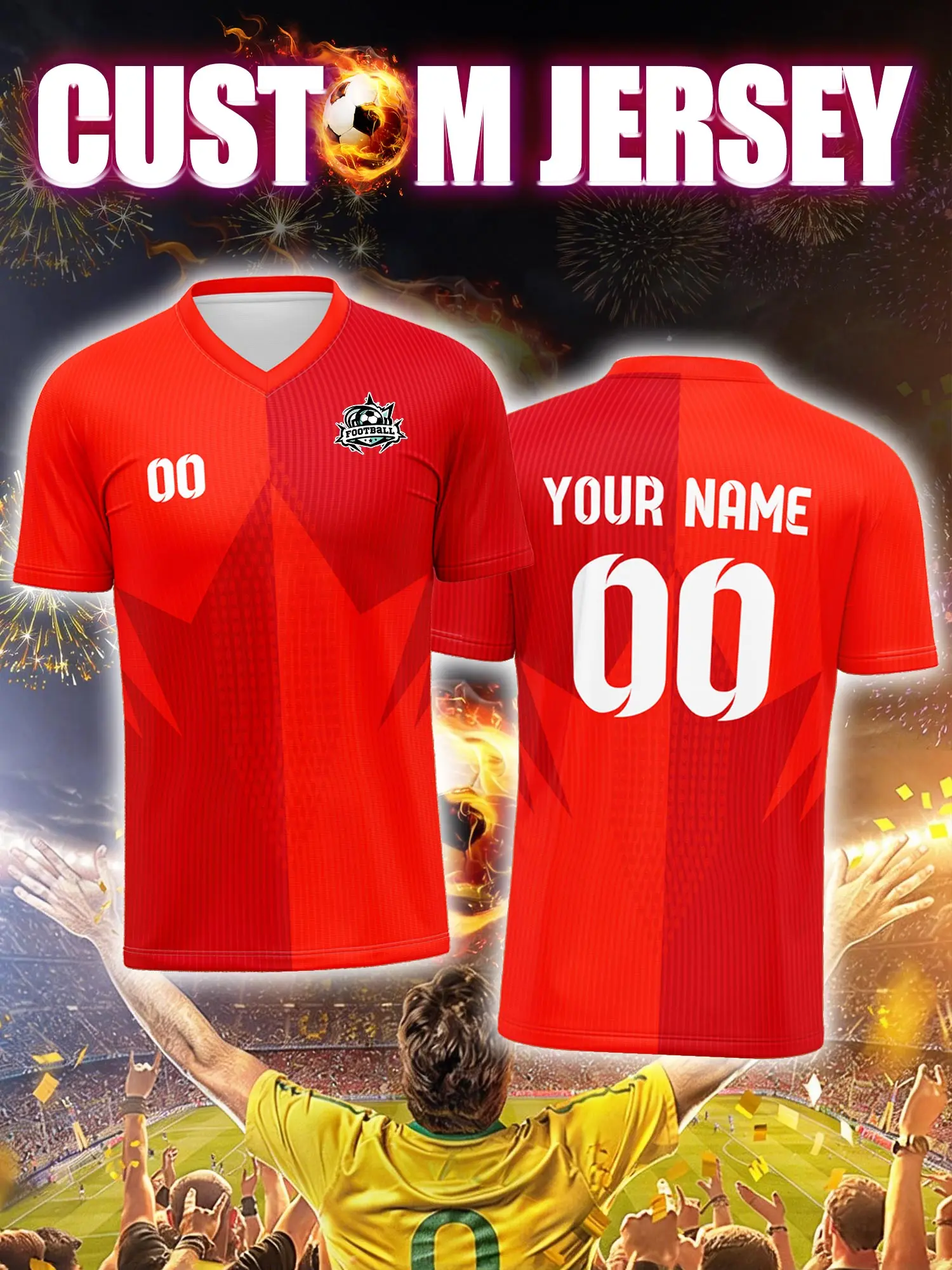 

Спортивные футболки с V-образным вырезом для мужчин и женщин 2026 года с индивидуальным именем и номером, быстросохнущие, модные, с технологией сублимации