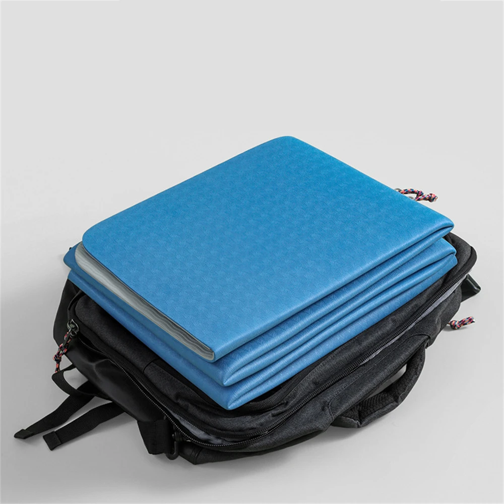 Foldable Yoga Mat, Anti-Slip, Breathable, Easy to Clean, Portable, TPE, Travel, School, Office, Fitness, Pilates, 183*61, 4mm