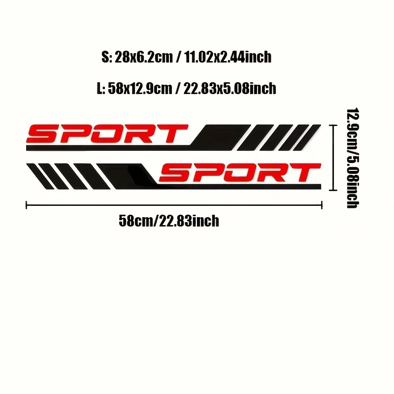 Stylish Sport Diagonal Stripe Car Door Stickers