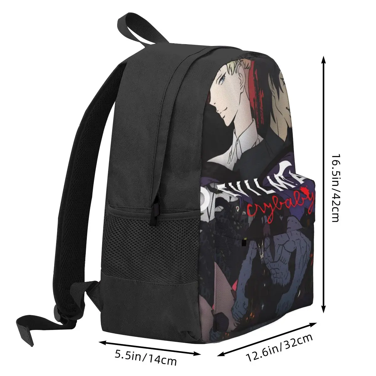 Devilman Crybaby Anime Backpack manga akira fudo graphic Cycling Backpacks Men Style School Bags Designer Pattern Rucksack