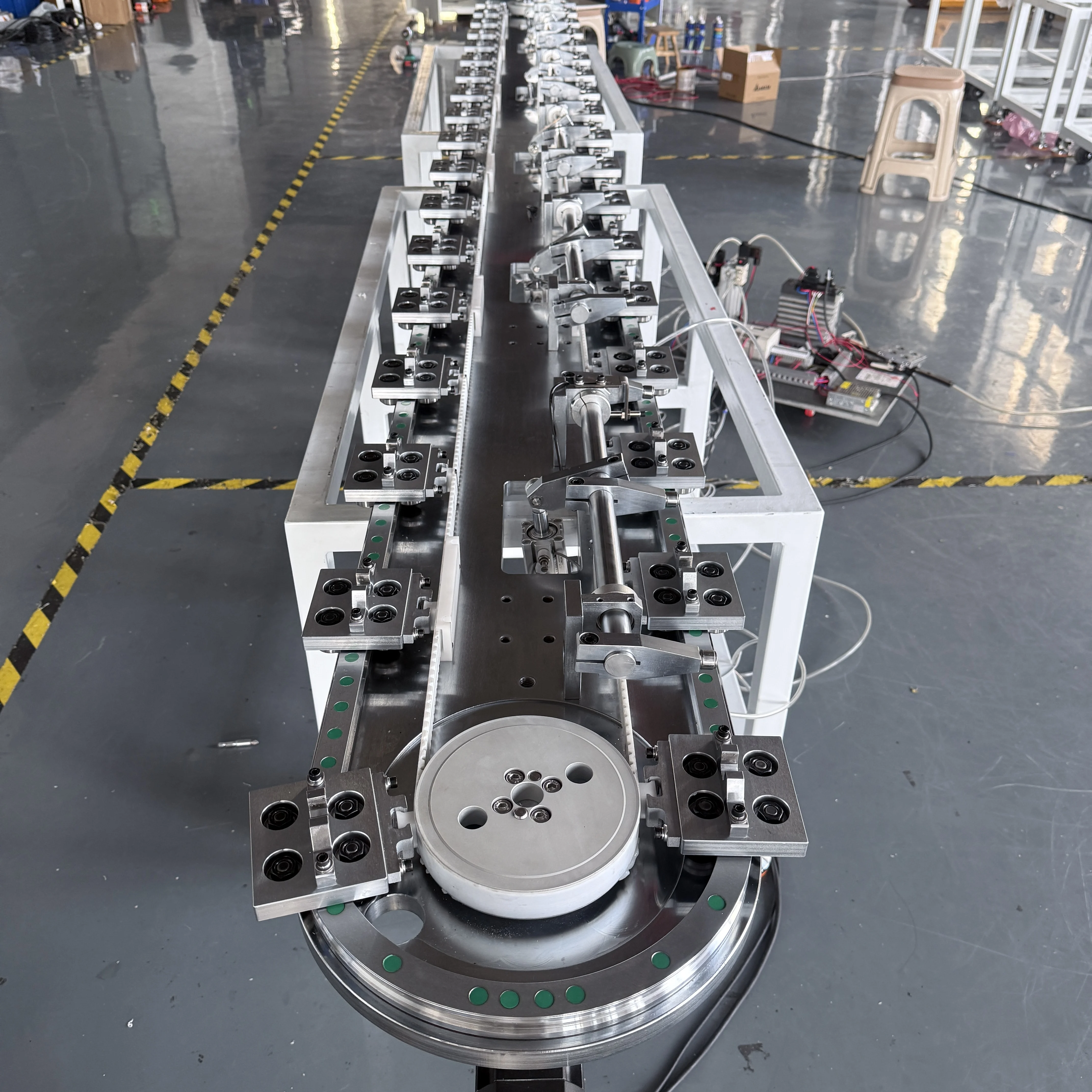 HCY High Precision Oval Conveyor Circular Arc Guide Rail Chain Synchronous Belt Drive Elliptical Ring Precision Conveyor Line