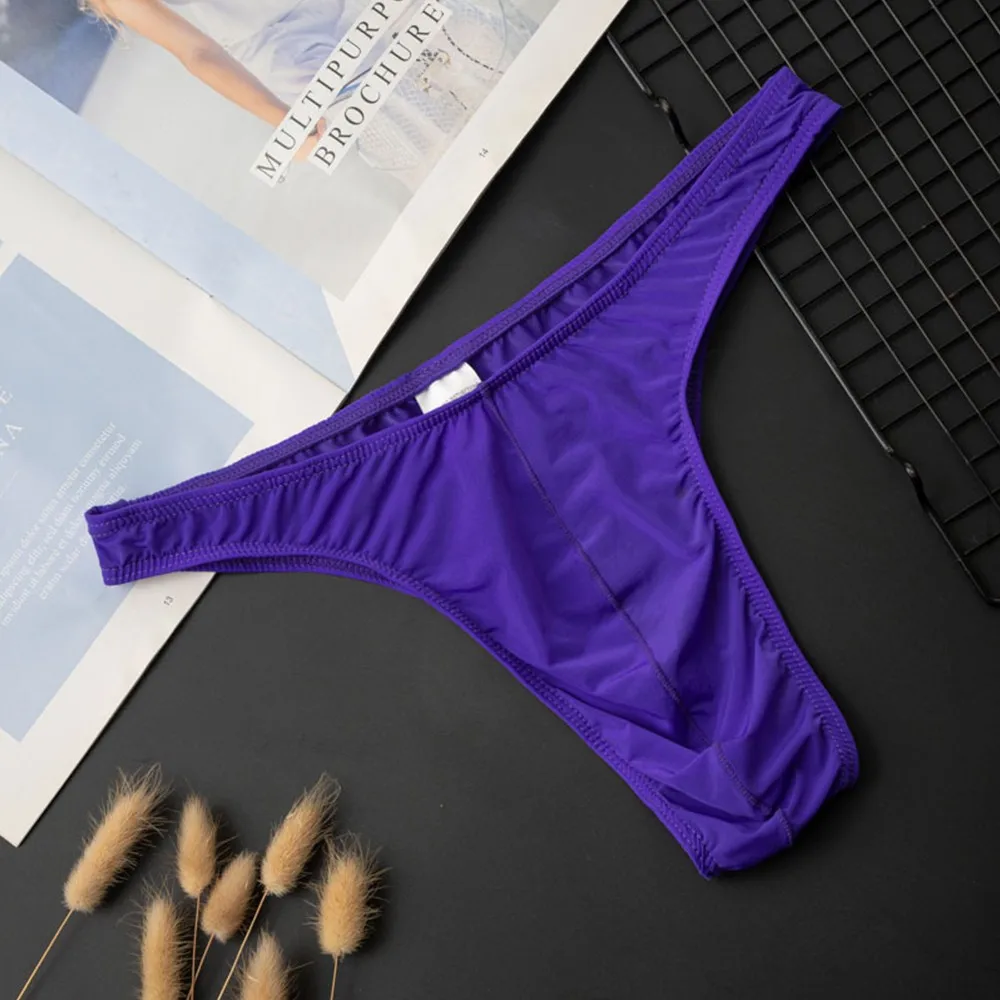 

Мужские трусы, трусики с низкой посадкой, выпуклая сумка, стринги, мягкие стринги для сна с Т-образной спинкой, бикини, бесшовное нижнее белье, дышащее нижнее белье, трусы