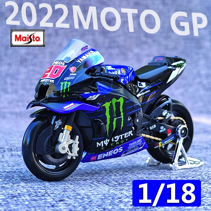 Maisto 1:18 2022 GP Racing Yamaha Factory Racing Team Die Cast Vehicles Collectible Motorcycle Model Toys