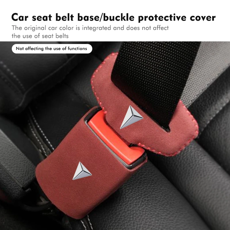 2Pcs Car Seat Belt Buckle Protector Clip Anti-collision Cover For Deepal Changan Deepal S7 SL03 2022