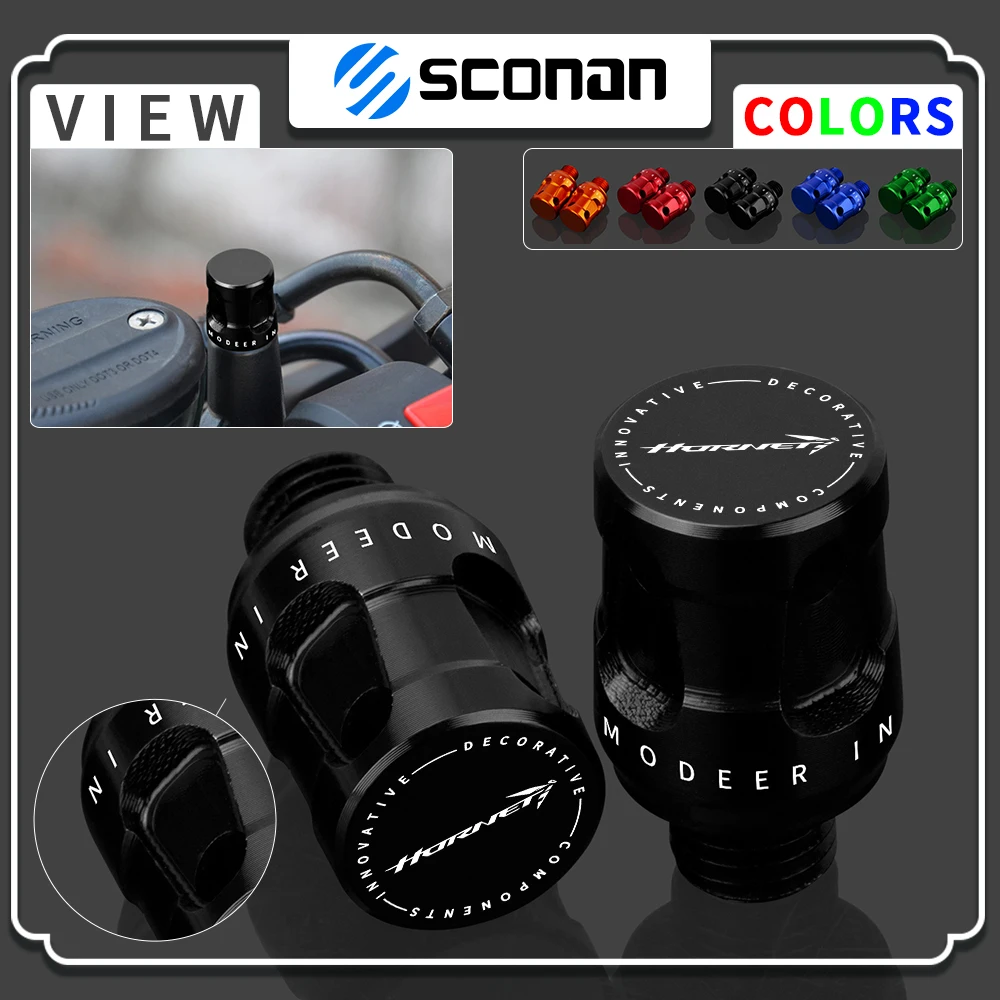 

For CB HORNET CB750 Hornet cb 750 hornet Motorcycle CNC Aluminum Mirror Hole Plugs Screws Bolt M10*1.25 Motorcycle Accessories