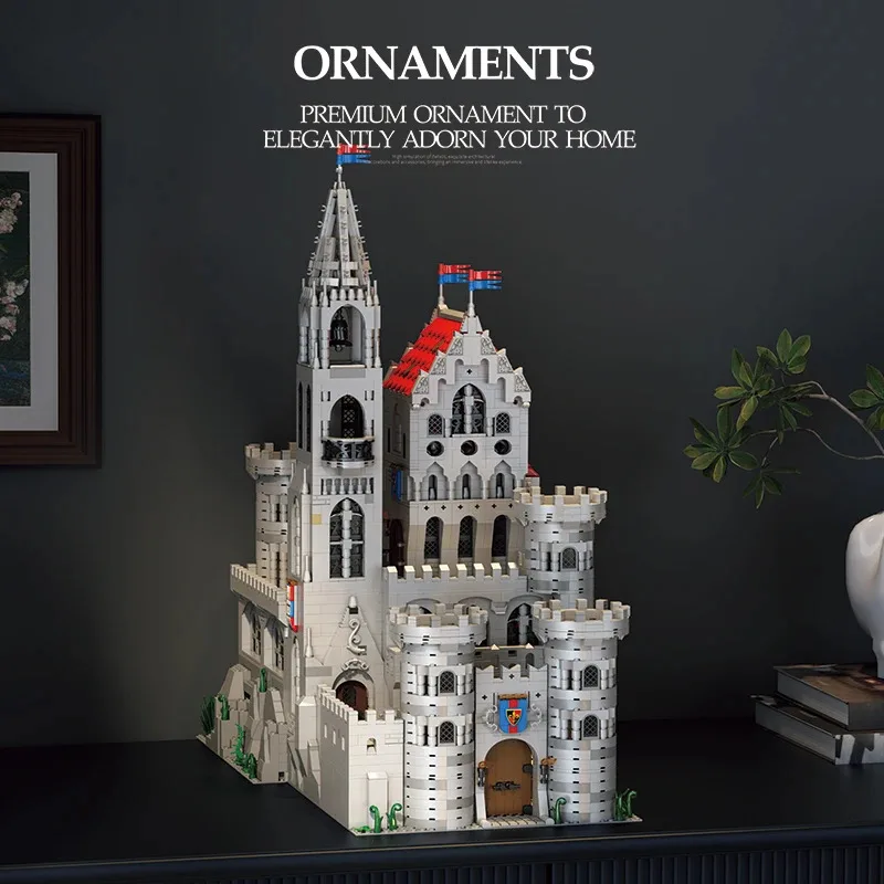 New 55016 3999pcs MOC Medieval king's Castle Building Blocks Bricks Assembling Model Construction Toys for Children Gift Set