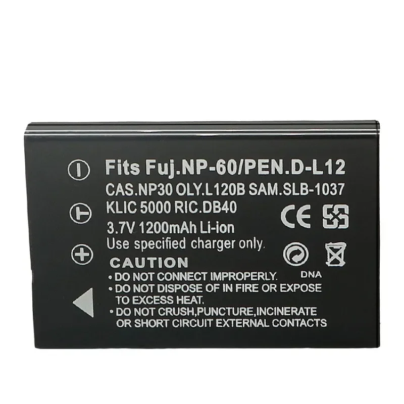 SLB-1137 SLB-1037 3.7V 1200mAh Li-ion Battery for Samsung U-CA3 CA501 V10 Digital Cameras Rechargeable Li-ion Camera Battery